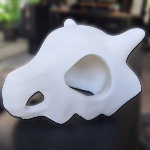 Replica del teschio di Cubone stampata in 3D